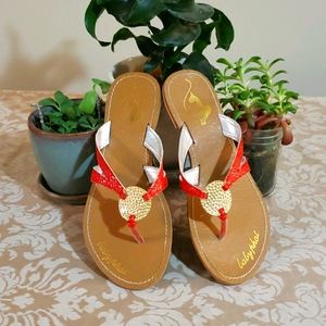 Babyphat gold sandals Size 7